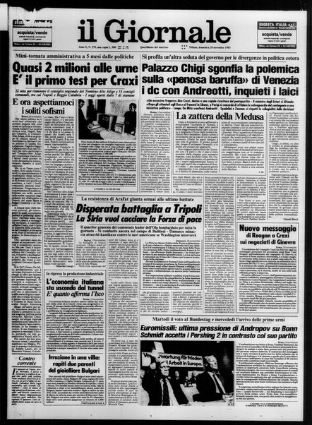 Il giornale : quotidiano del mattino